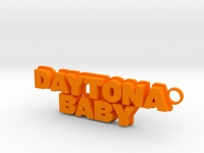 "Daytona Baby" Keychain in Orange Processed Versatile Plastic