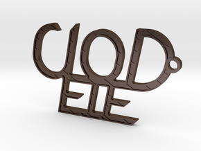 Clodeie's Keychain in Polished Bronze Steel