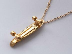 Penny Skateboard charm in 18k Gold Plated Brass