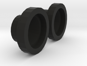 Rear Nacelle LED holder for 3mm in Black Natural Versatile Plastic