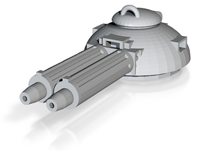 Design 1 double MG turret in Tan Fine Detail Plastic