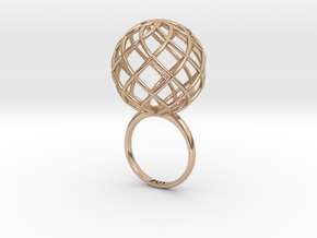 AIR RING . SMALL in 14k Rose Gold: 5 / 49