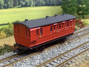 Red Brake Coach Roof N Gauge  in Tan Fine Detail Plastic