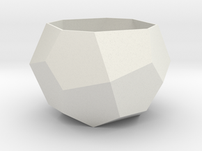 gmtrx lawal Deltoidal icositetrahedron section in White Natural Versatile Plastic