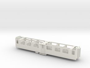 RhB A1221 carriage body in White Natural Versatile Plastic