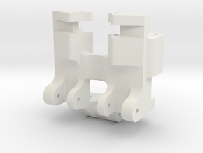 scx24 LCG servo mount in White Natural Versatile Plastic