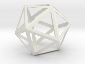 gmtrx lawal  skeletal icosahedron  in White Natural Versatile Plastic