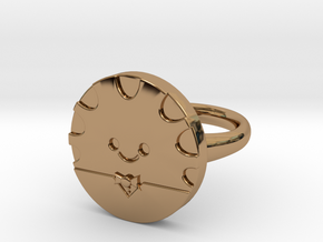 Peppermint Butler Ring (Small) in Polished Brass