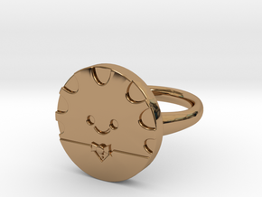 Peppermint Butler Ring (Large) in Polished Brass