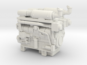 1/50th Hydraulic Fracturing TIER IV Engine in White Natural Versatile Plastic