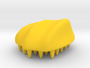 FuzNuz Ergonomic Groomer in Yellow Processed Versatile Plastic