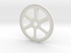 Demon Spinner Backplate D 4" v3 in White Natural Versatile Plastic