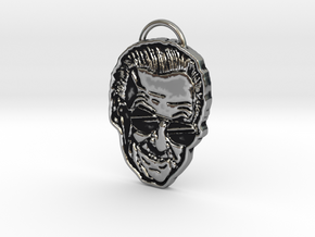 Stan Lee Pendant Necklace Face Excelsior in Antique Silver