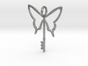 Butterfly Key in Natural Silver