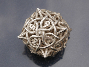 Multiplicitous d6 in Polished Bronzed-Silver Steel