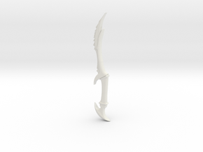 Daedric Dagger v4 (From Skyrim) in White Natural Versatile Plastic