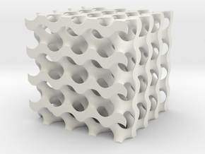 Diamond Lattice in White Natural Versatile Plastic