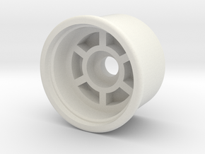 Tamiya Tamtech Front Wheel in White Natural Versatile Plastic