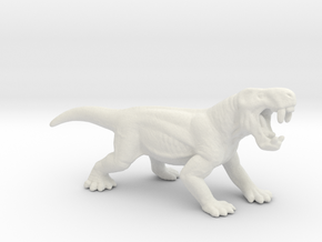 Gorgonopsid miniature model fantasy games dnd rpg in White Natural Versatile Plastic