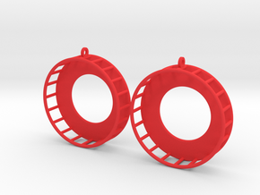 Pino earrings in Red Processed Versatile Plastic