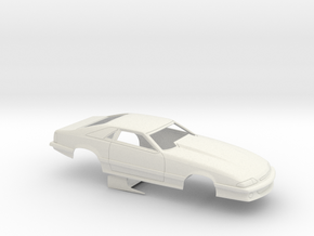 fox body Pro Mod  with fixed wing(Slotcar version) in White Natural Versatile Plastic: 1:25