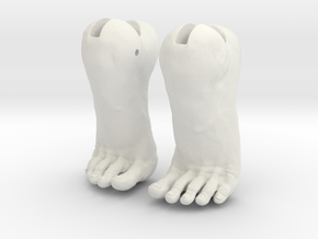 girl-2021-beauty heel feet in White Natural Versatile Plastic