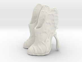 girl- butterfly boots  in White Natural Versatile Plastic