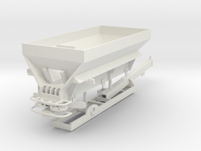 1/64th Pro Force 1850 Fertiizer Spreader separated in White Natural Versatile Plastic