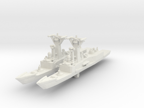 USS Oliver Hazard Perry FFG-7 in White Natural Versatile Plastic: 1:2400