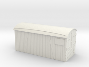 HO/OO 1-Plank Wagon Van Box Load v2 in White Natural Versatile Plastic