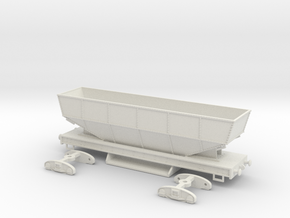 HO/OO ICI bogie hopper wagon "Hector" Chain v1 in White Natural Versatile Plastic