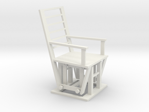 Gliding Chair in White Natural Versatile Plastic
