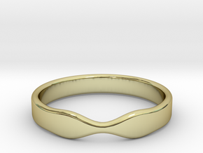 Minimal Ring 02 in 18k Gold Plated Brass: 3 / 44