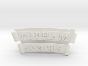 HO/OO Topham Circus Banner Plates set of 2 in White Natural Versatile Plastic