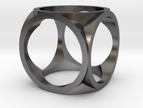 © ABCDRINGS Y-TUBE RING D17,5 in Polished Nickel Steel