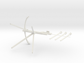 Crossbow resized to print in White Natural Versatile Plastic