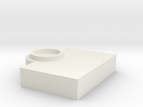 TOS ENTERPRISE BRIDGE COMMAND CHAIR BASE PART 02A in White Natural Versatile Plastic