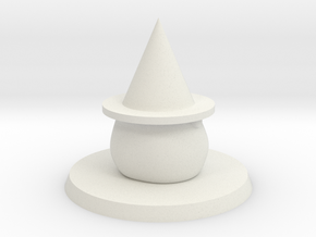 Puffball (Gnome) Wizard in White Natural Versatile Plastic