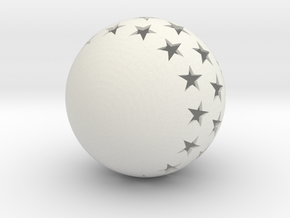 Christmasball in White Natural Versatile Plastic