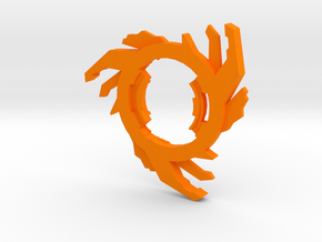 Beyblade Cyber dranzer attack ring in Orange Processed Versatile Plastic