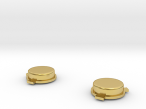 AGS A/B buttons in Polished Brass