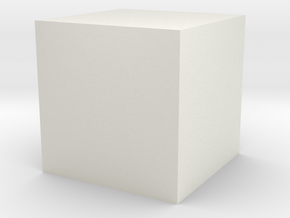 Test Cube 2023 in White Natural Versatile Plastic