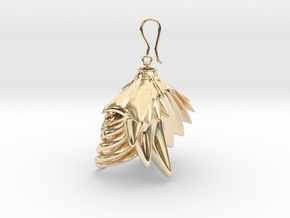 earing fractal in 14K Yellow Gold