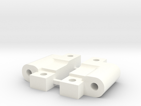 NRC-24 REAR ARM MOUNTS in White Processed Versatile Plastic