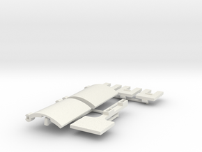 Skystriker Landing Gear Clips and Covers in White Natural Versatile Plastic
