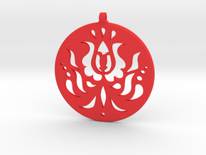 Hungarian pendant in Red Processed Versatile Plastic