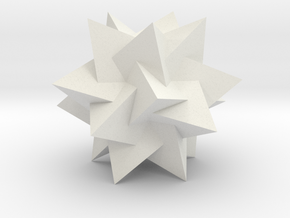 Compound of 5 Tetrahedra in White Natural Versatile Plastic
