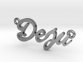 Deju Pendant in Polished Silver