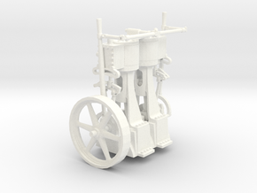Two Cylinder Vertical Engine for Rob in White Processed Versatile Plastic