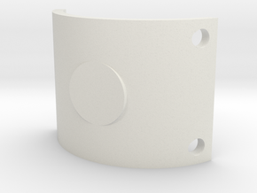 Dynamic Mixer Barrel Cover V6 - Blank  in White Natural Versatile Plastic